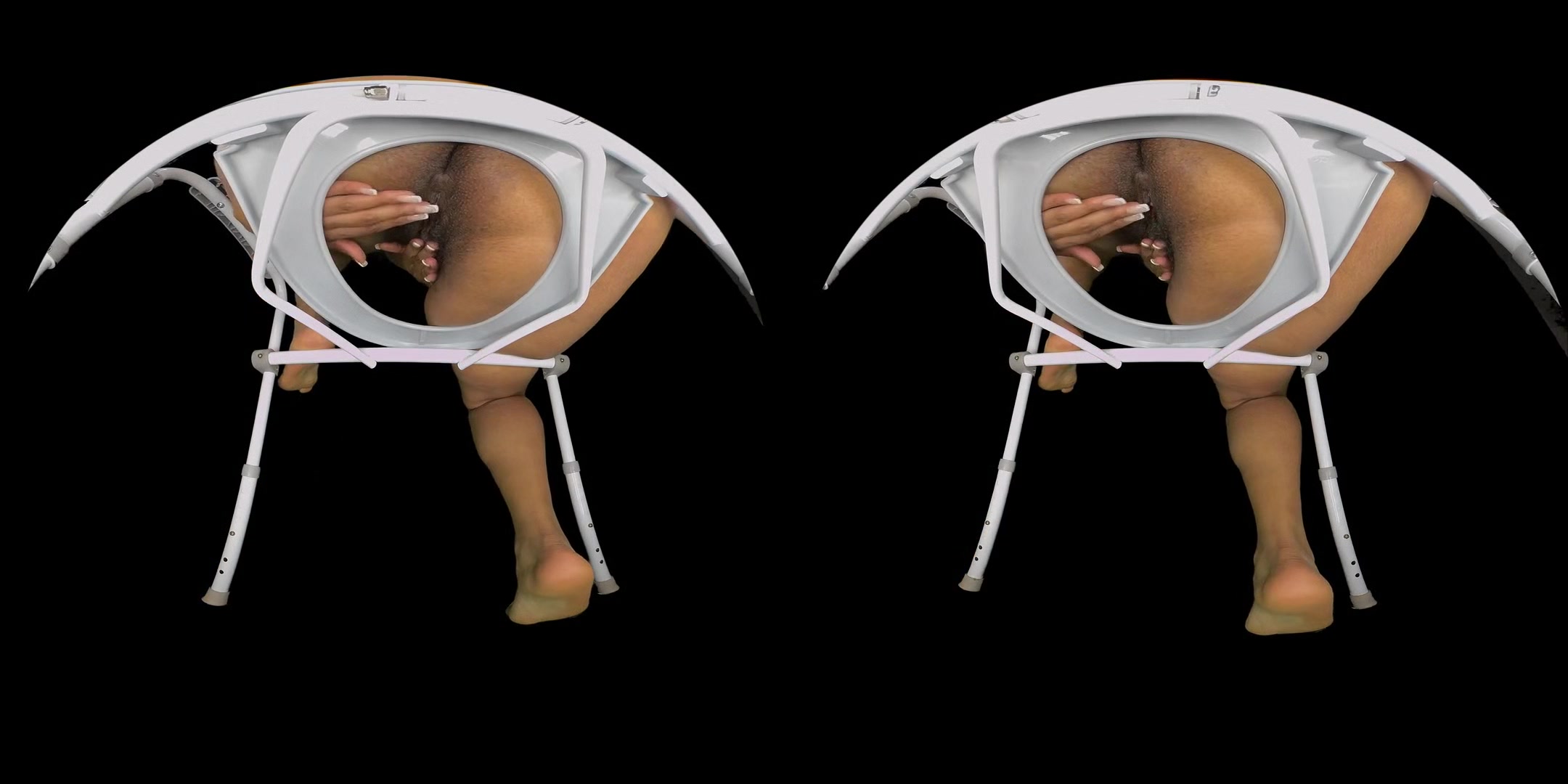 In Yo' Face Vol. 9 - Hairy Ebony Spreading & Gaping- Little Lint Lickers