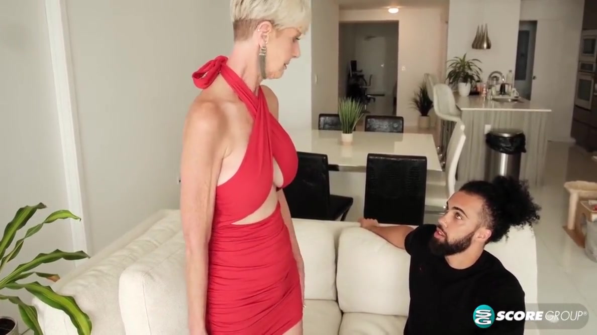60-year-old, Big-titted Foxxxy Fucks Her Stepsons Best Friend
