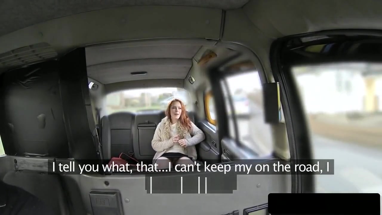 Ginger taxi brit cumsprayed on pussy