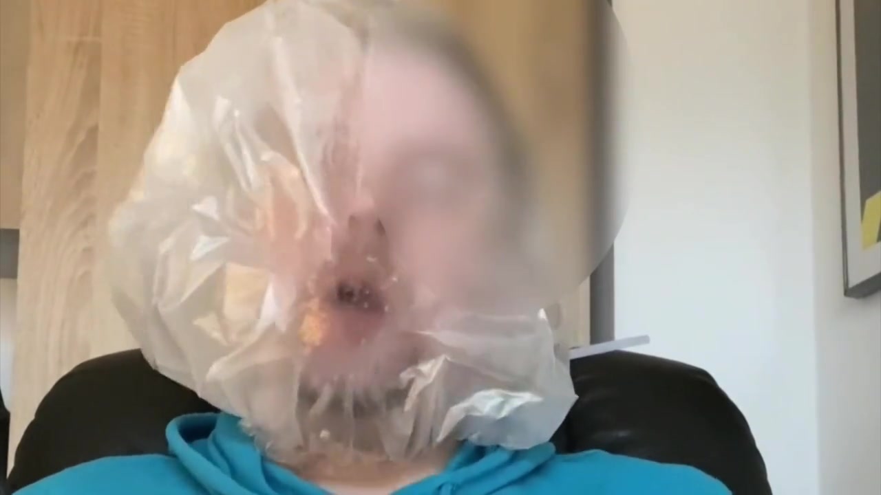 Bhdl - Latexglove Breathplay - Christmas Eve Trashbag Training - 208 Seconds