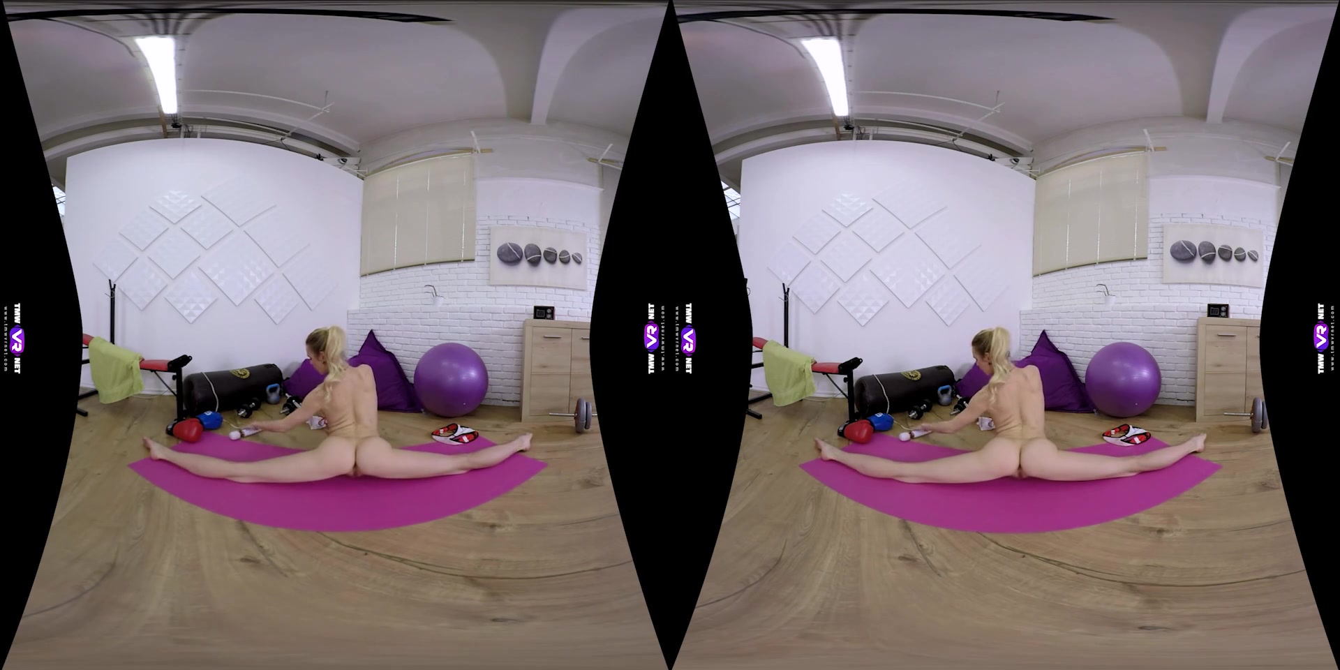 Alecia Fox in Morning Pussy Workout In Gym - TMWVRNet