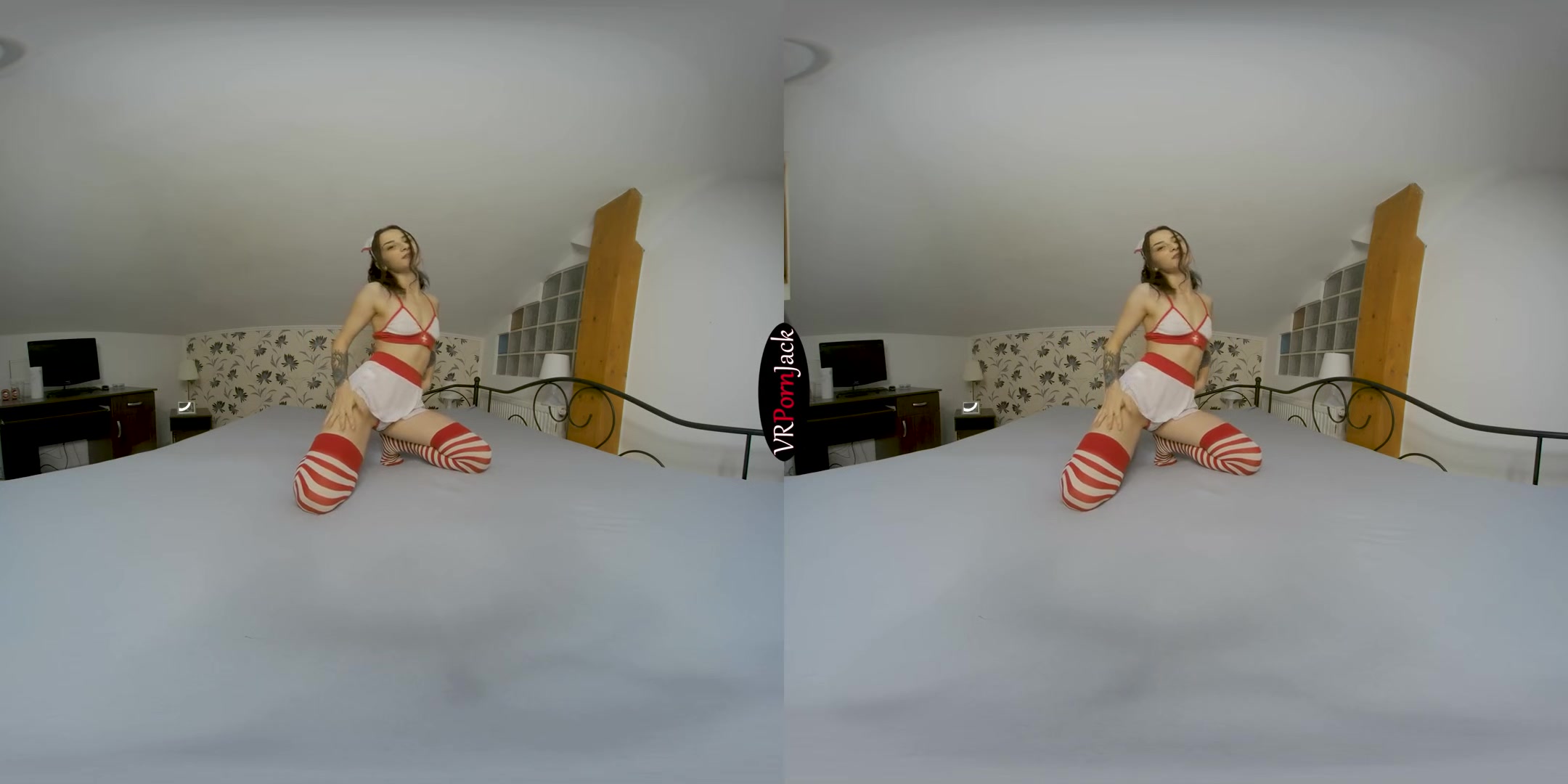 Foxxy Nurse - Teen Babe Solo Striptease - SexLikeReal
