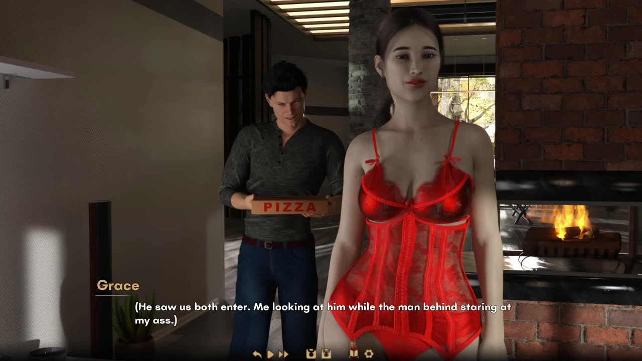Darker The Hottest Sexiest Hot Wife Wants To Make Her Husband Jealous By Welcoming The Pizza Guy In Lingerie Episode 1