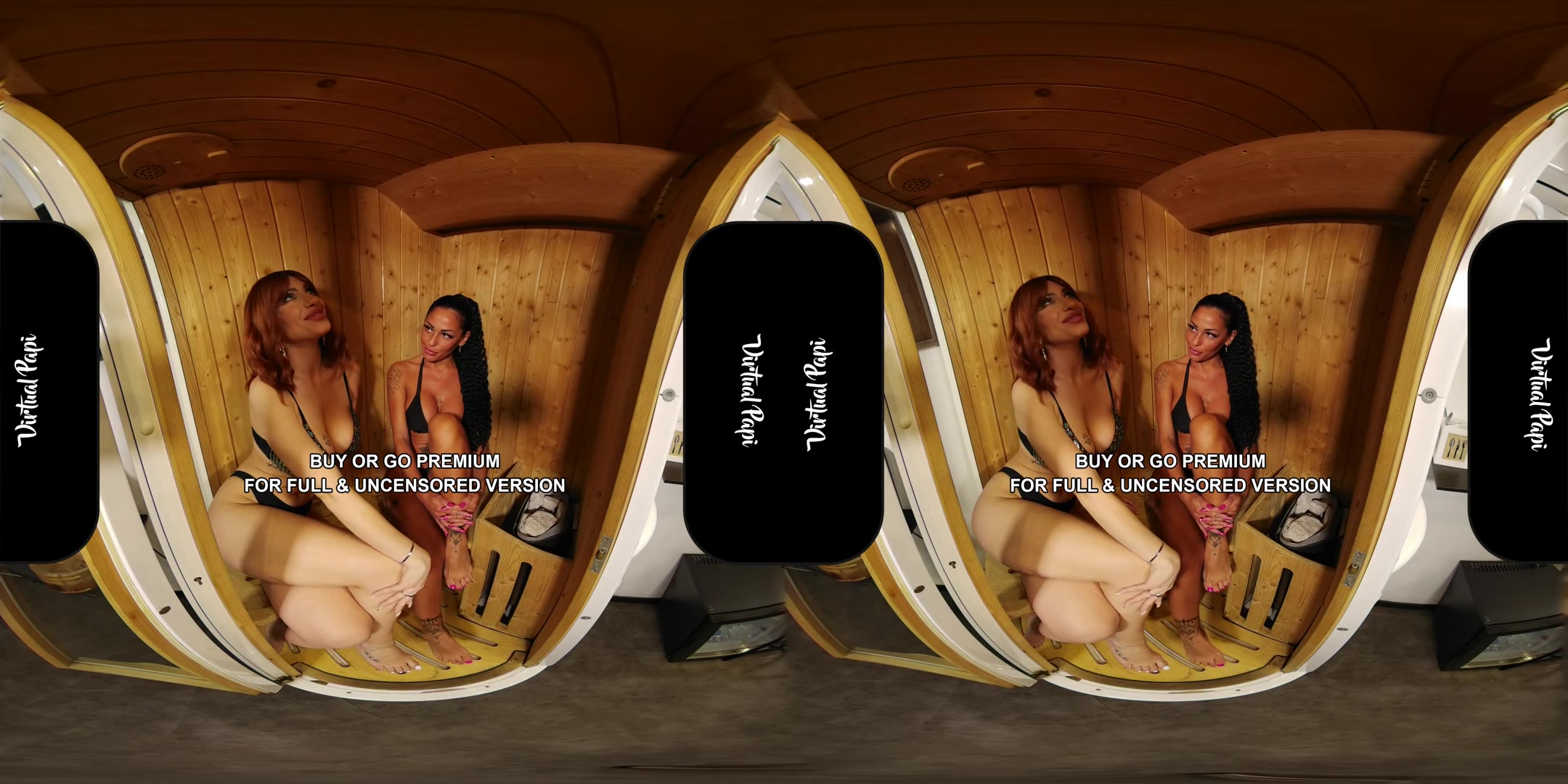 What Happens In Sauna (Italian Threesome) - Sexlikereal