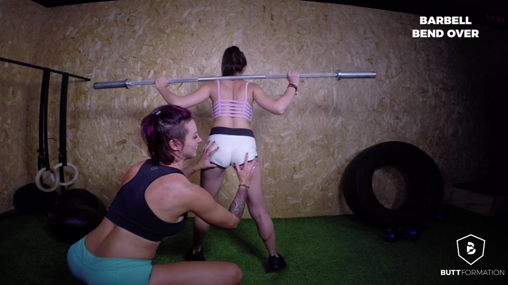 Anissa Kate Cassie Fire in Barbell workout - ButtFormation
