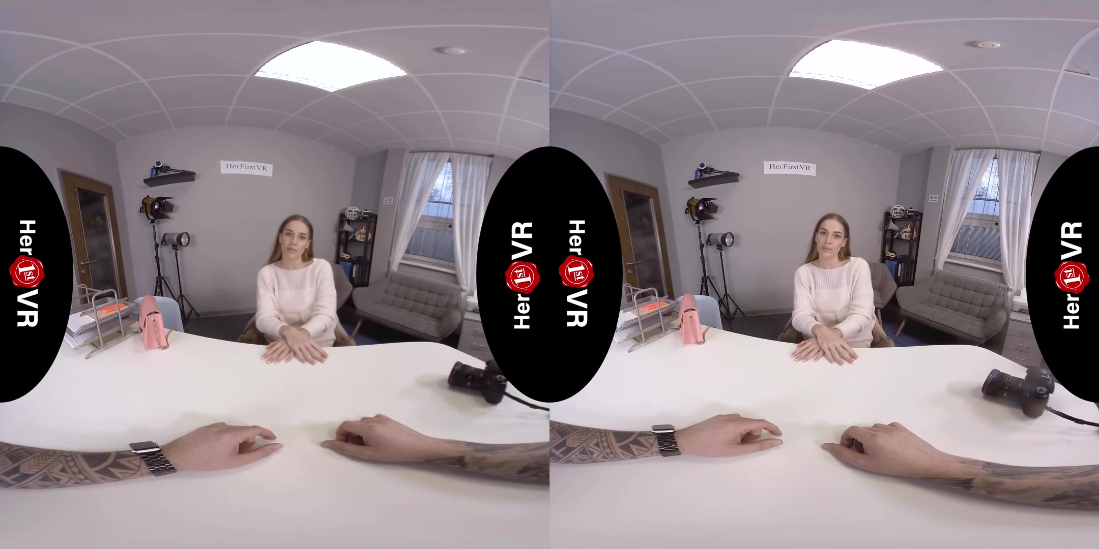 Eveline Dellai - VR Casting; Cute Slim and Petite Babe