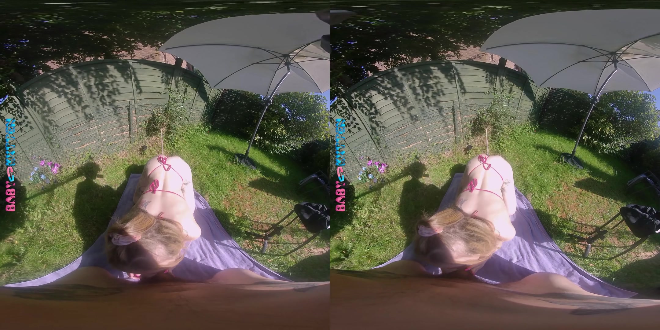 Hot Sunbathing With Stepdaddy - Babykxtten