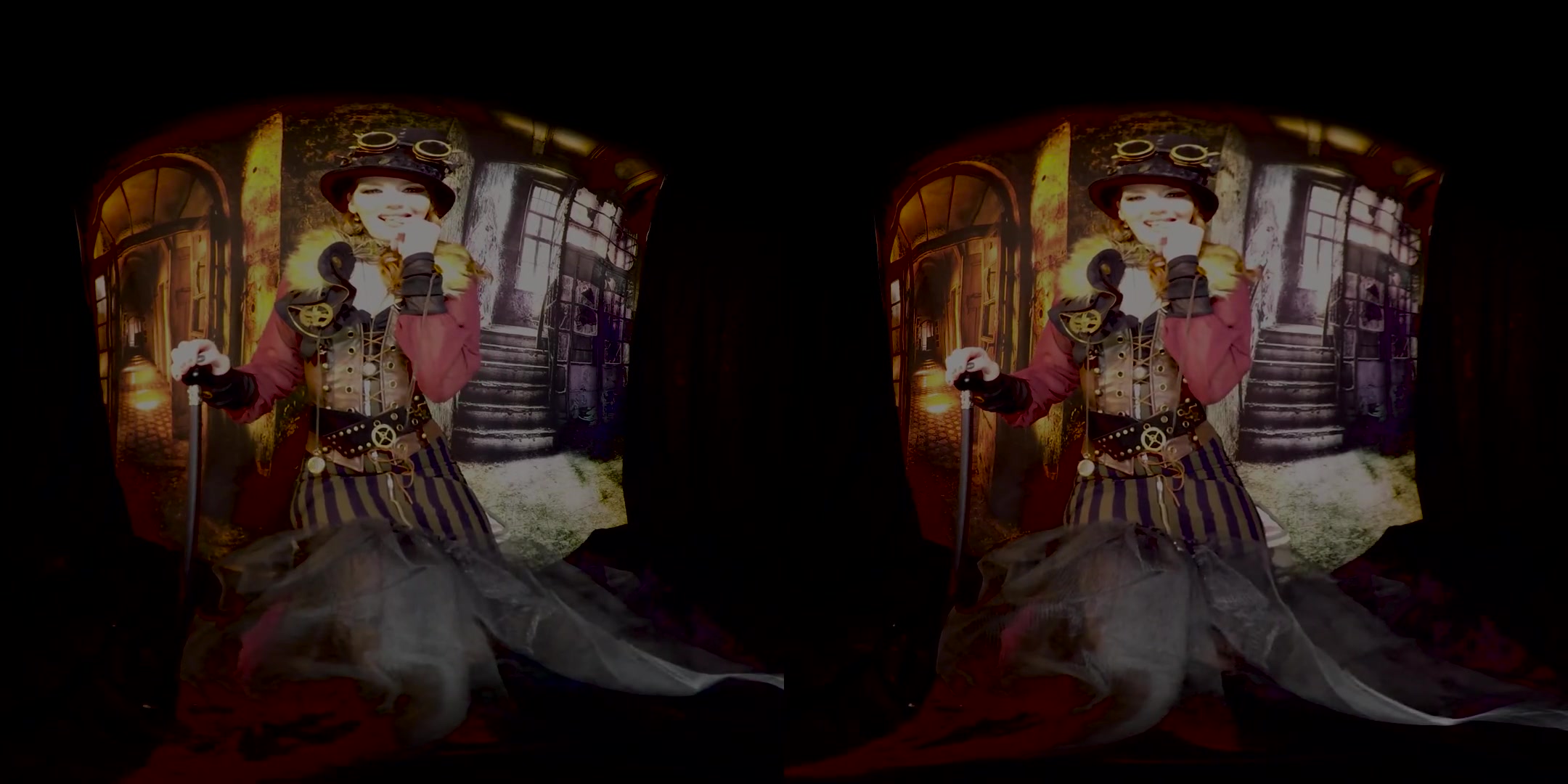Cosplay Elena Vega is a Horny Steampunk Babe - Costume Redhead Solo Model Toying
