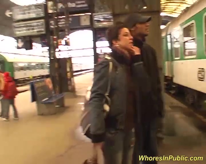 wild groupsex orgy at the public train
