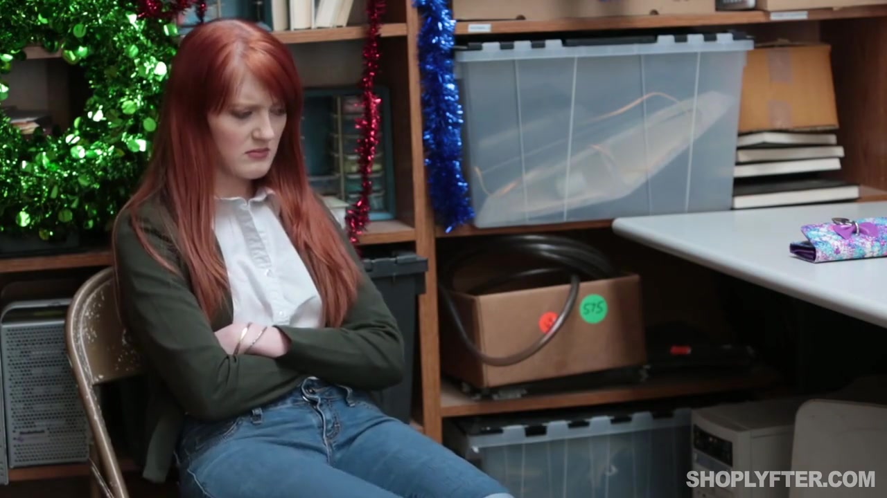 Tiny Redhead Gets Caught Stealing