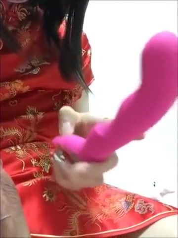 Japanese crossdresser new anal toy