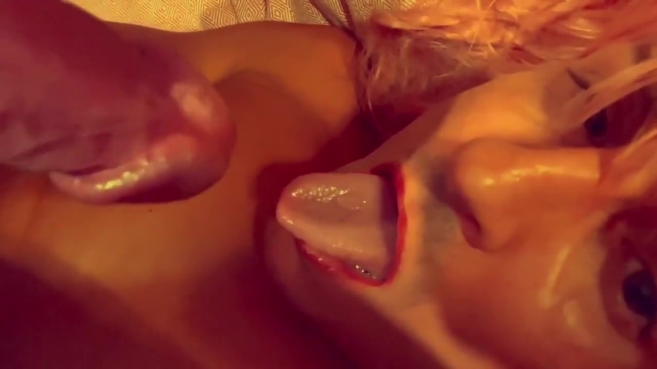 Femboy Licking Her Dick Cums Twice In Her Mouth. Hot