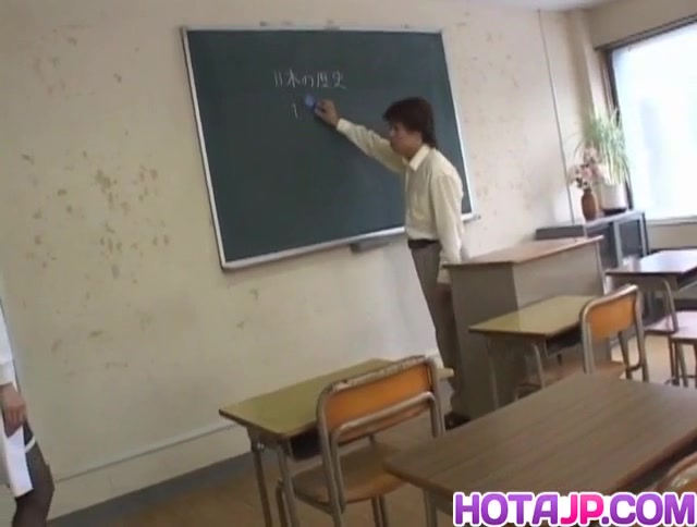 Mai Hanano with round cans fucked at school