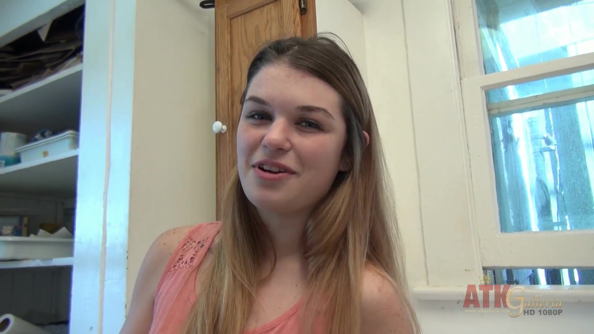 Beautiful teen with big tits likes masturbating at casting