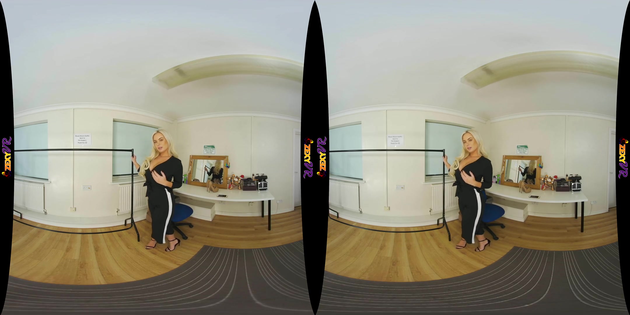 Reflections - Big Tit Blonde Solo Tease - SexLikeReal