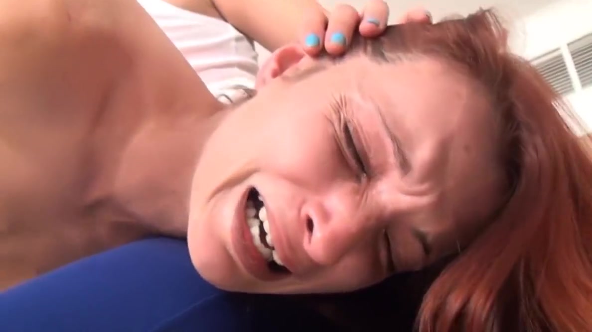 Redhead slave is getting a red ass