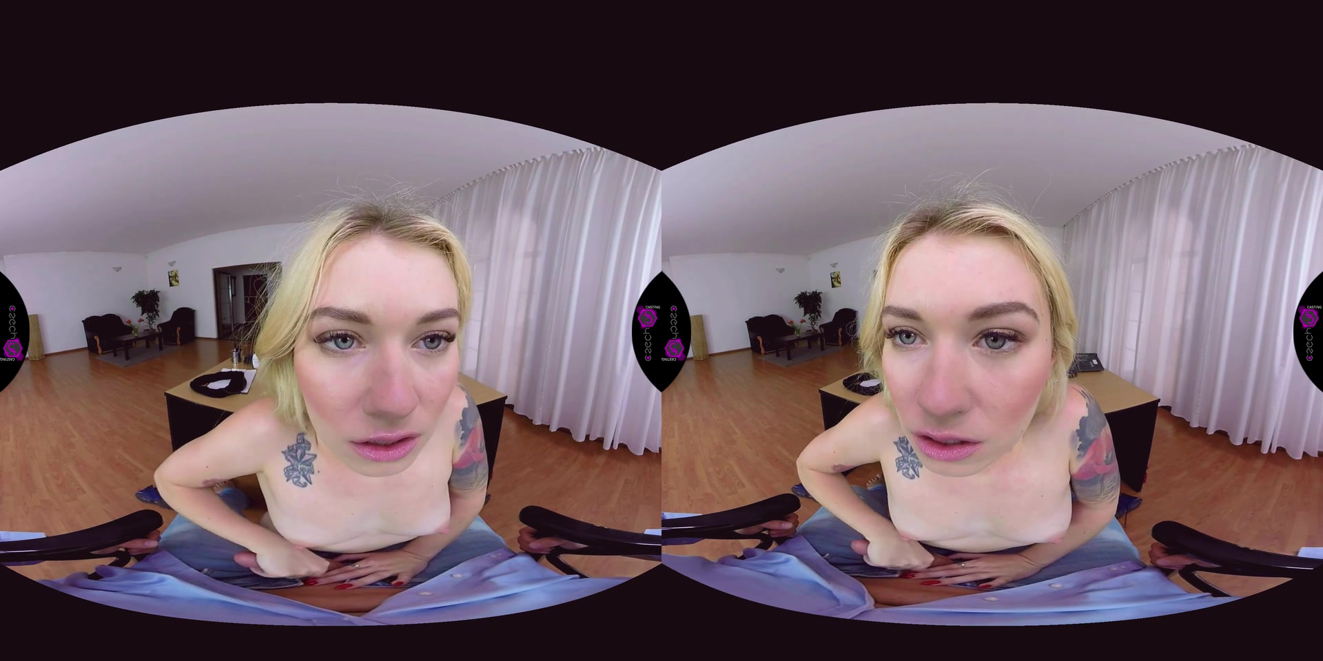 CzechVRCasting 089 Tattooed Blonde at VR Casting