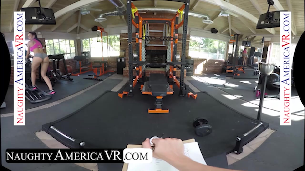 Hotness has arrived at the gym and Rachel Starr loves a good cardio FUCK to make her sweat