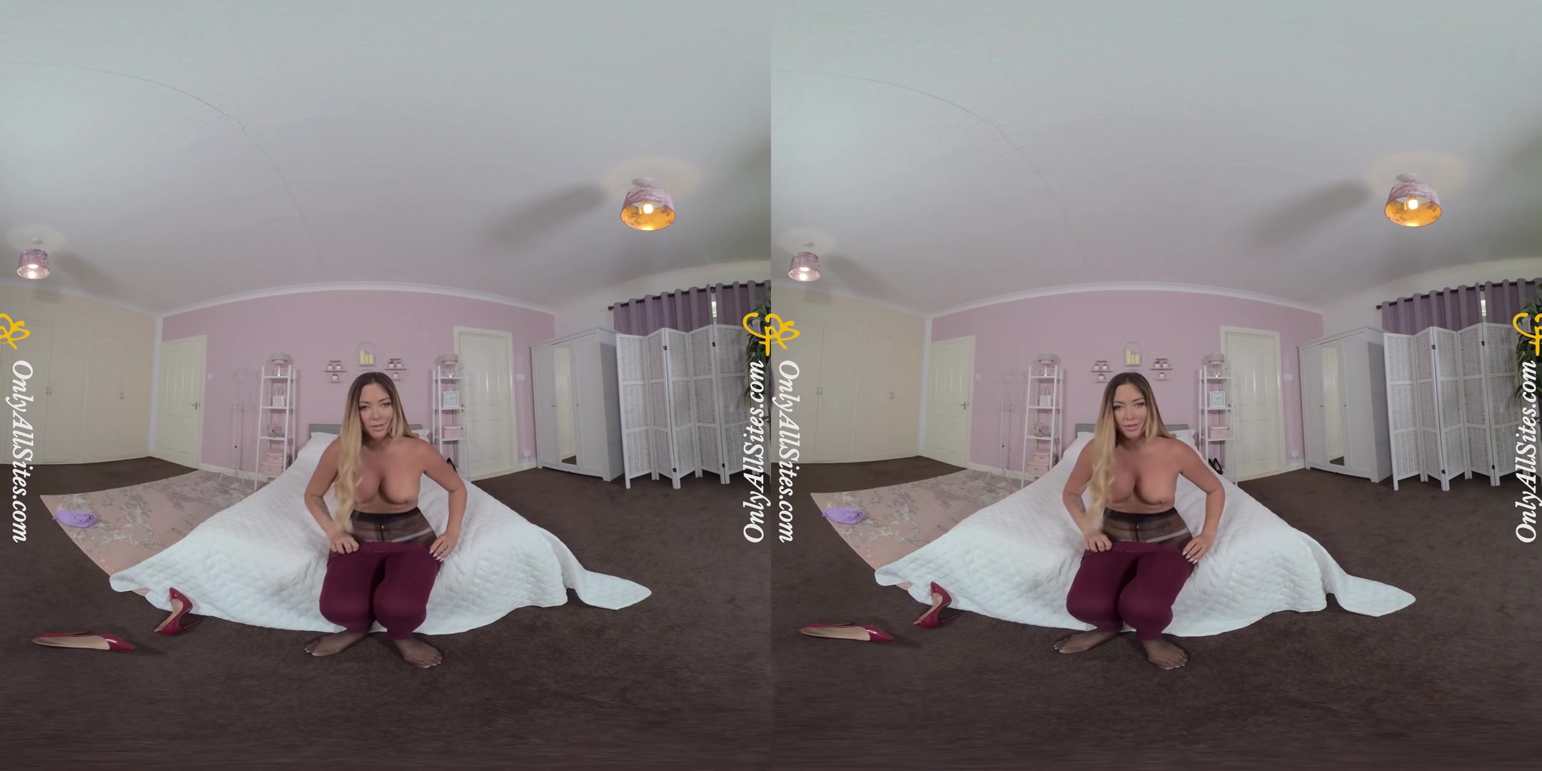 Natalia Forrest in Sexy Pantyhose - OnlyTease