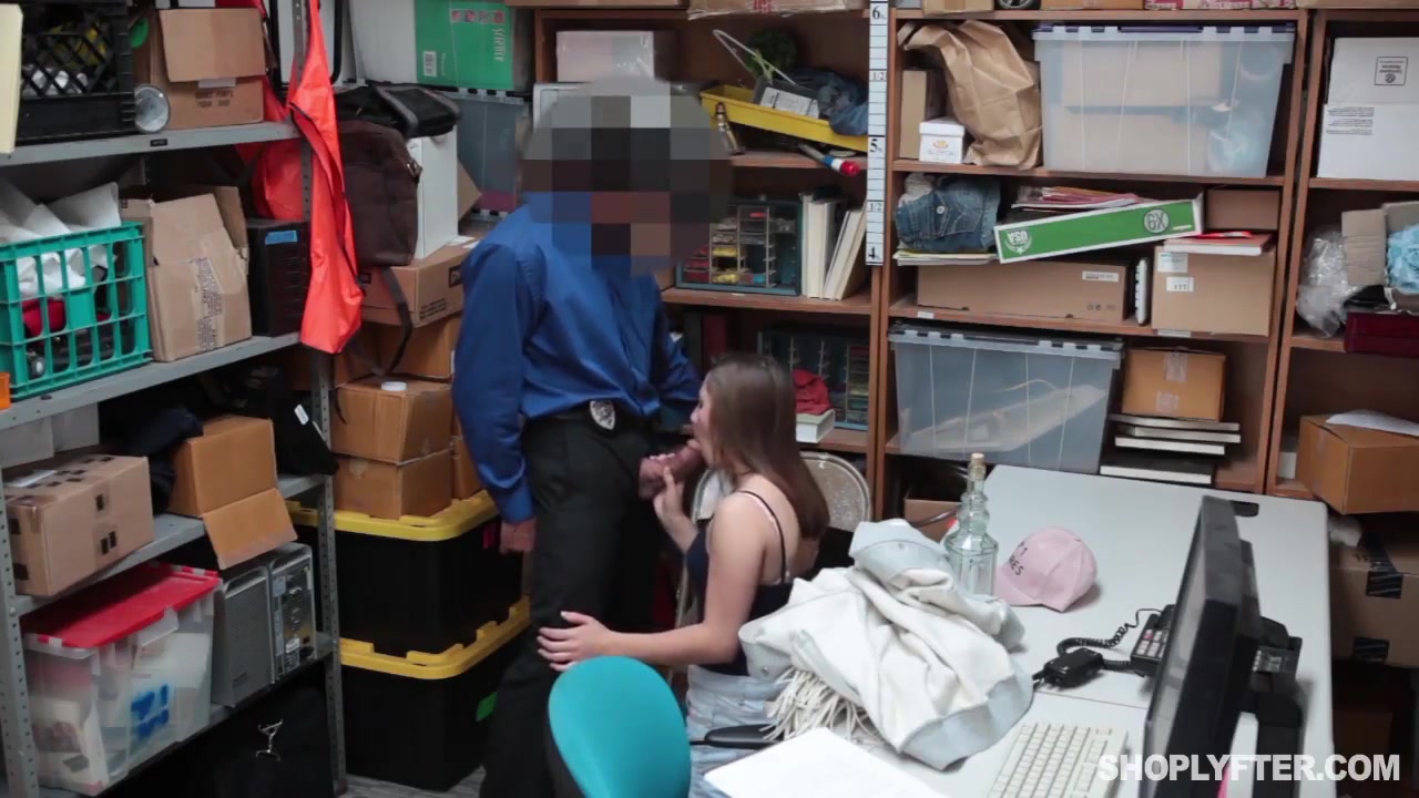 Rogue Security Guy Fuck The Out Of Young Shoplifter With Hayden Hennessy