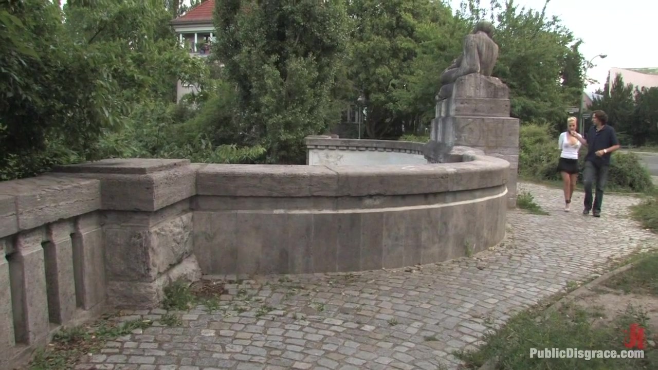Hot German Blonde gets fucked in public