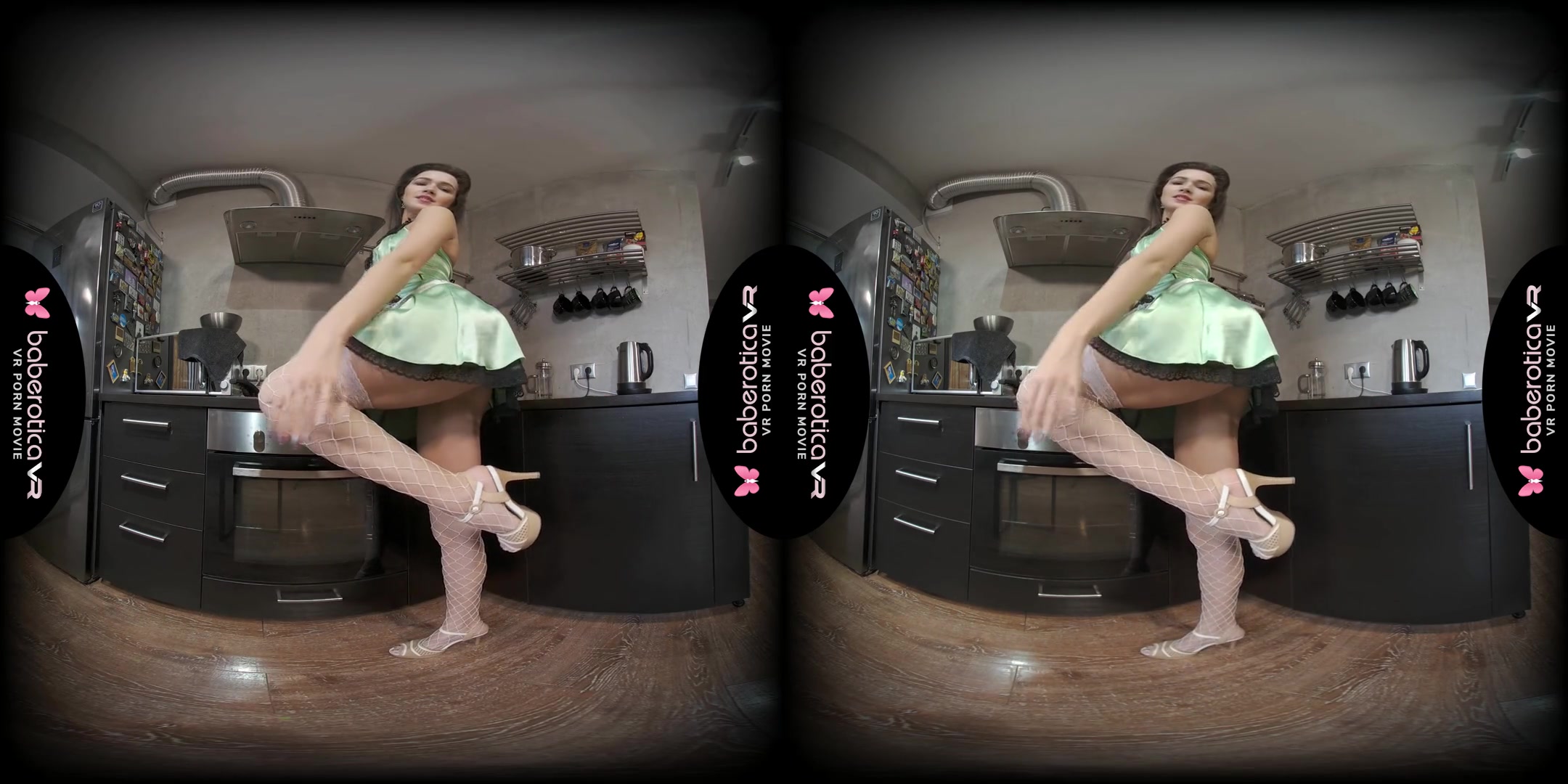 Karolina Fucks Her Pussy With A Pink Toy In The Kitchen - Solo teen 18+ with a Toy