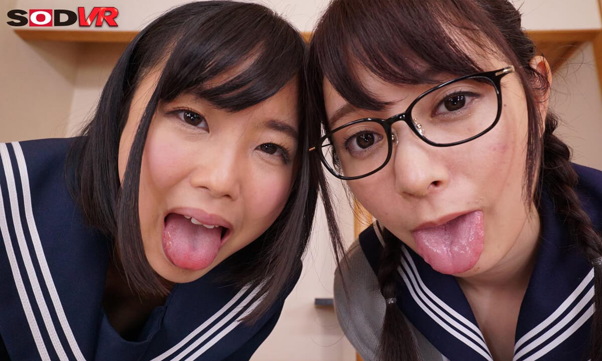 Drool-Drinking VR 2 2 - Drool Spit Asian schoolgirls 18+ Drool Fetish