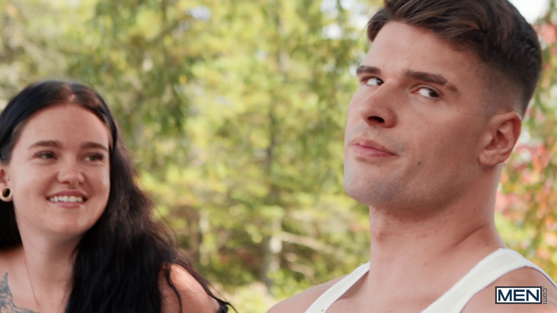 Dick At The Picnic Scene Poster on men with Malik Delgaty, Dom King