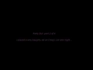 Crossdresser used at a Party