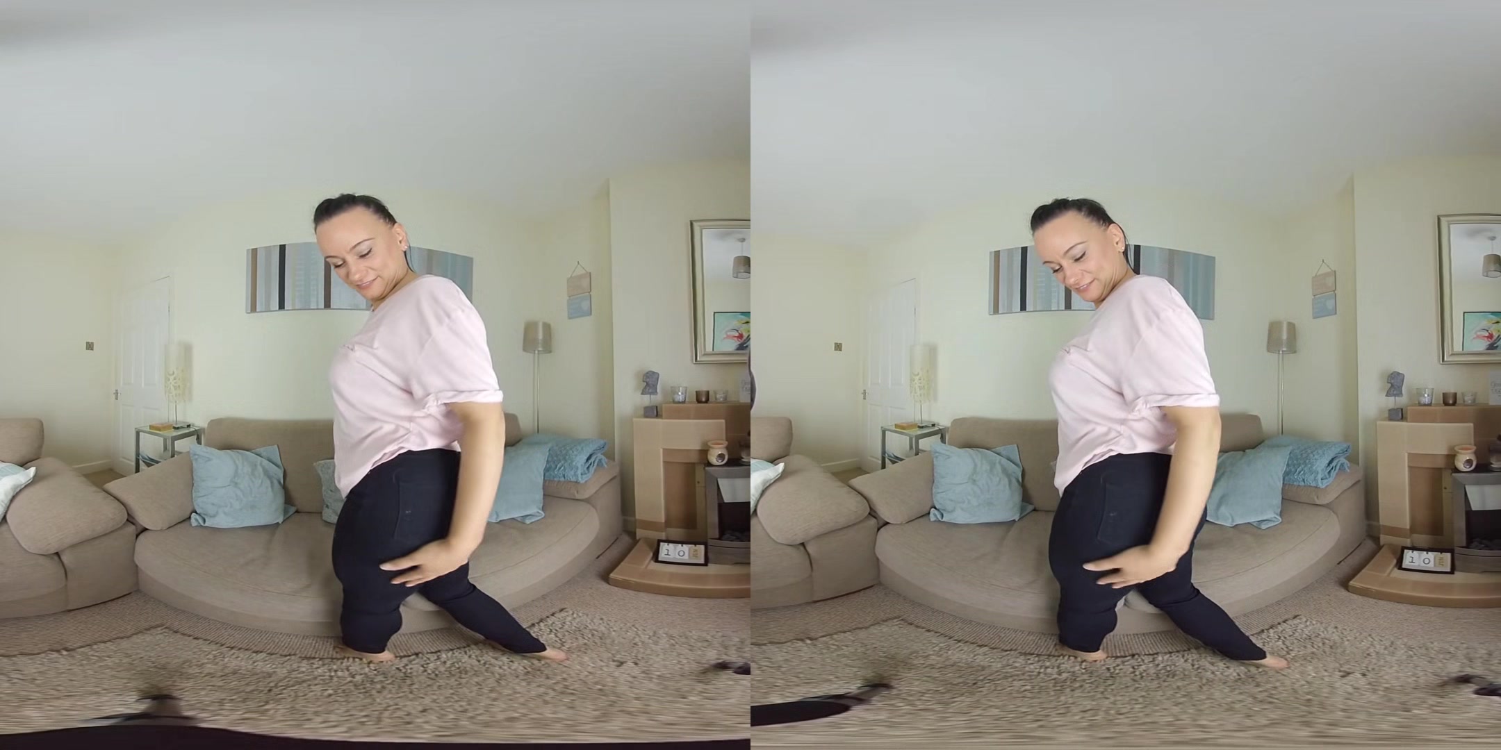 Eva May, An Initimate Moment; Busty Brunette Solo
