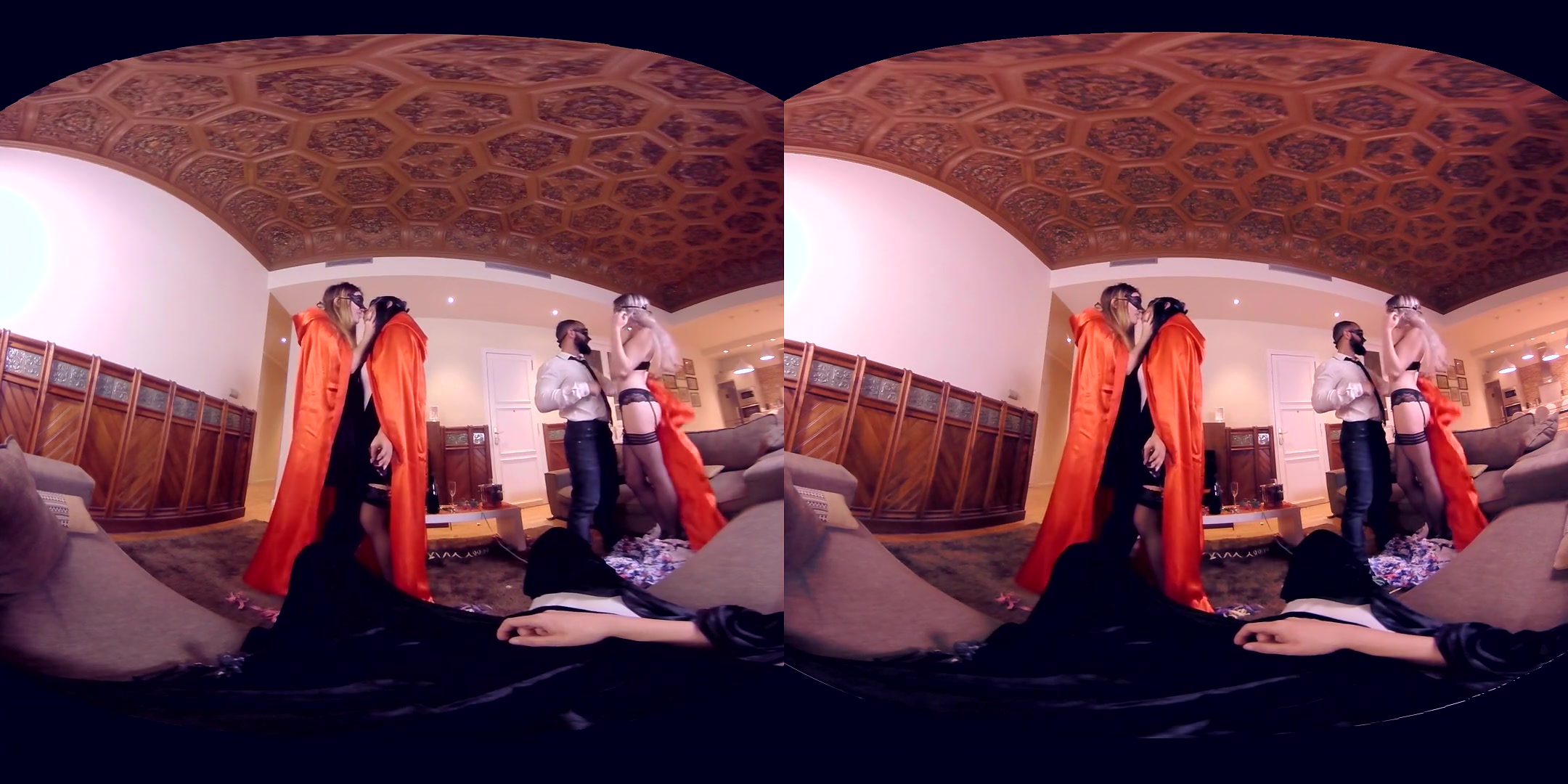 Carly Rae & Hannah Shaw & Misha Cross in Happy Sex Year - VirtualRealPorn