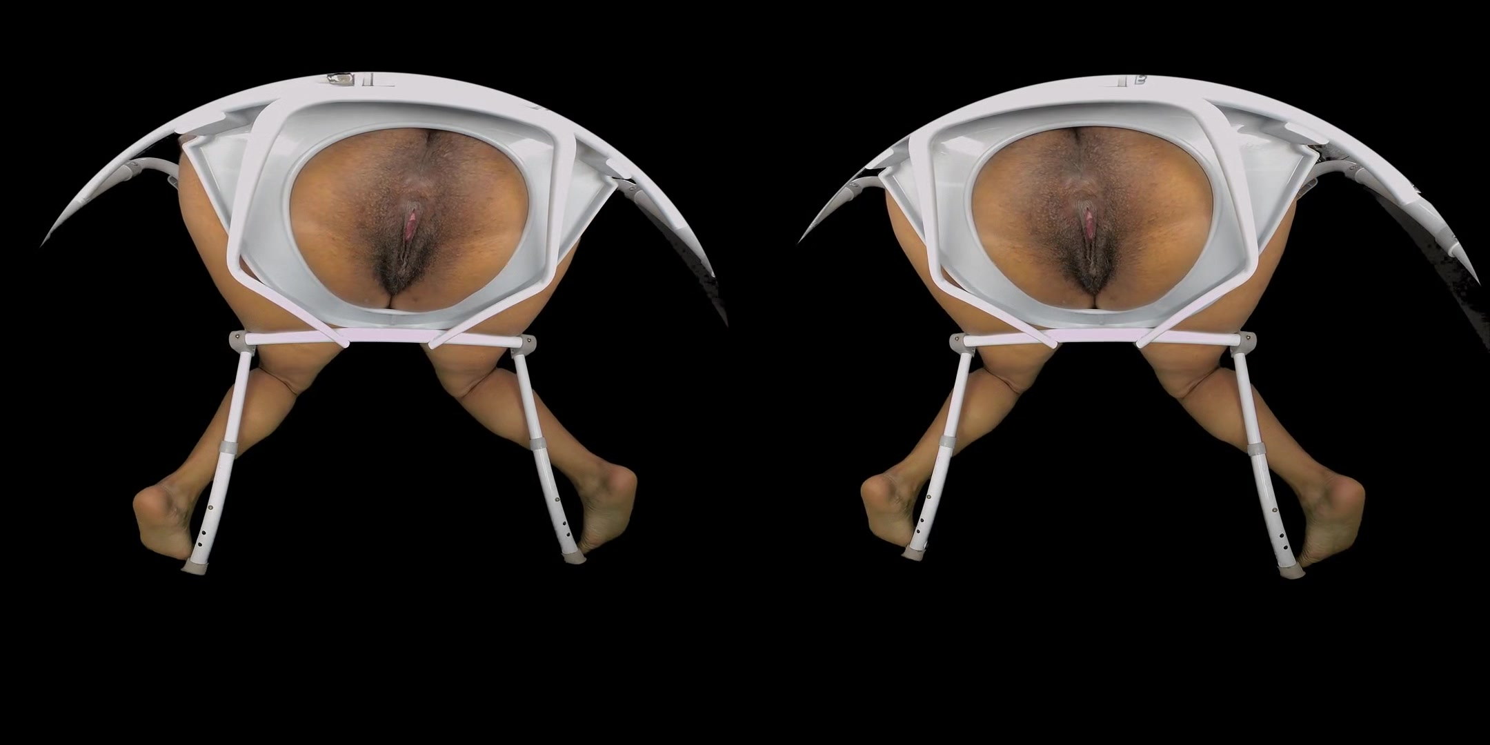 In Yo' Face Vol. 9 - Hairy Ebony Spreading & Gaping- Little Lint Lickers