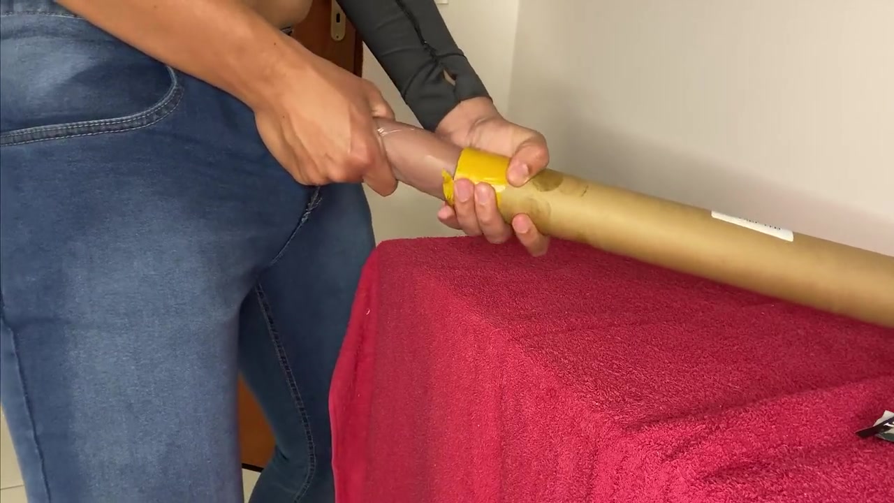 Having Sex With A Cardboard Box That Doesnt Fit My Dick Until I Cum And The Excitement Passes