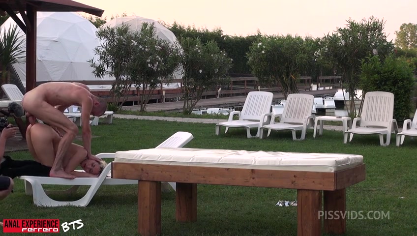BTS of the scene: First 3 on 1 ever, Double penetration and pissing with 3 huge cocks for Sara Malefique! - PissVids