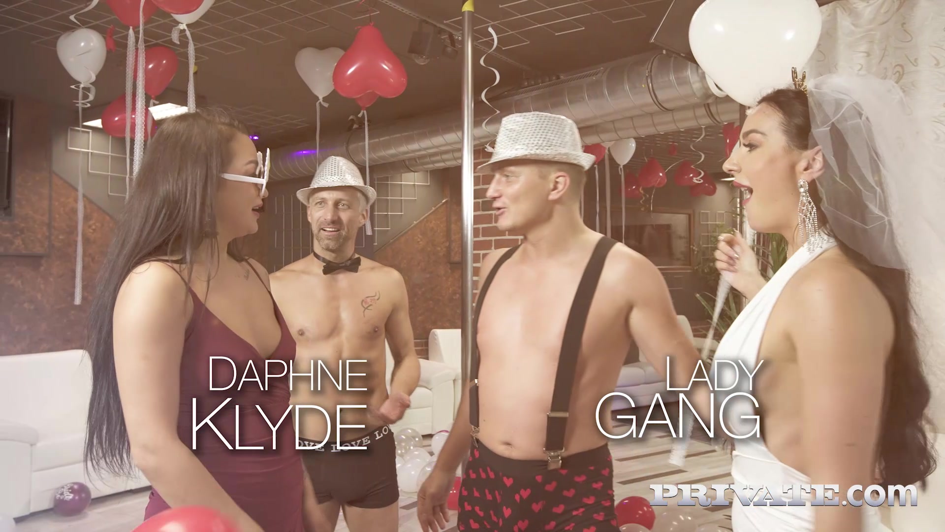 Lady Gang And Daphne Klyde, Bachelorette Party With Dp And Squirting