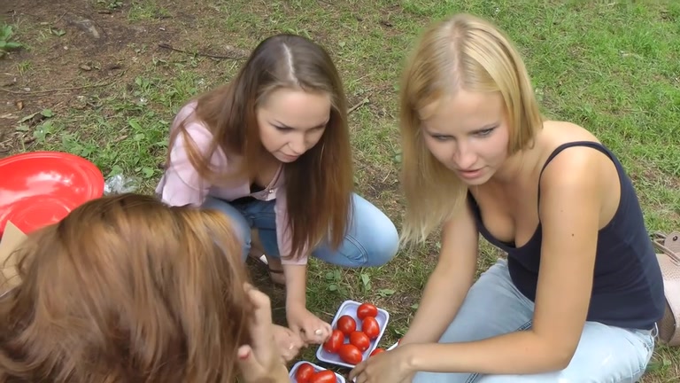 3 hot student 18+ gals fuck darksome stud