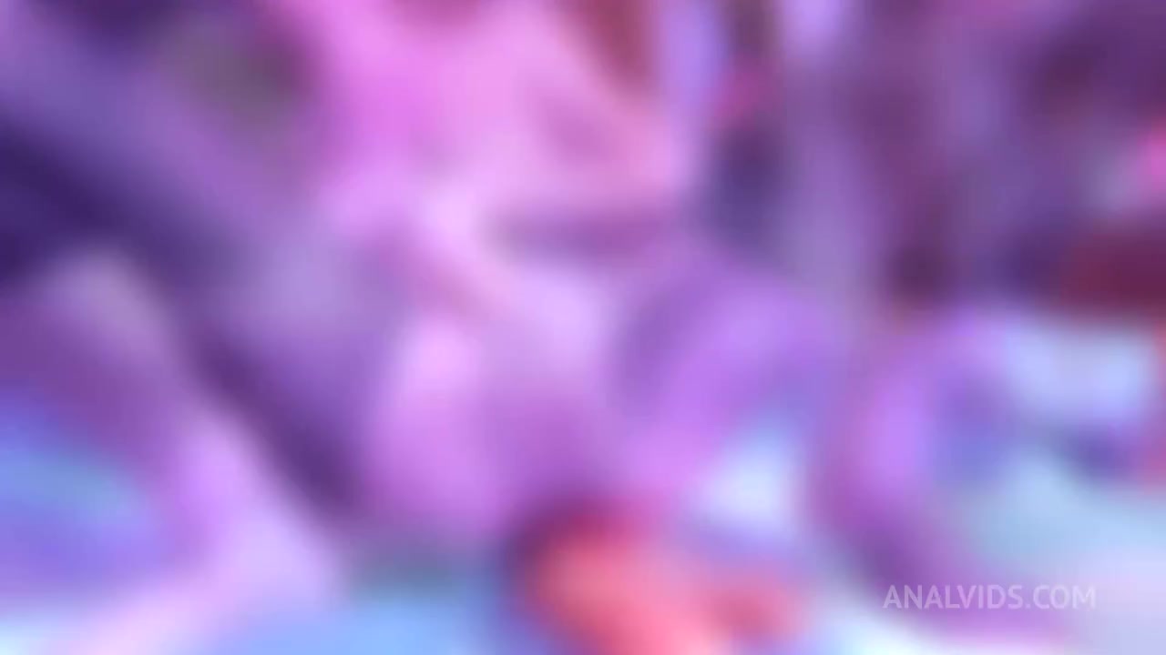 Orange snow - Stacy Bloom enjoy double anal toy at home in sexy opened-ass fishnet shorts. - PissVids