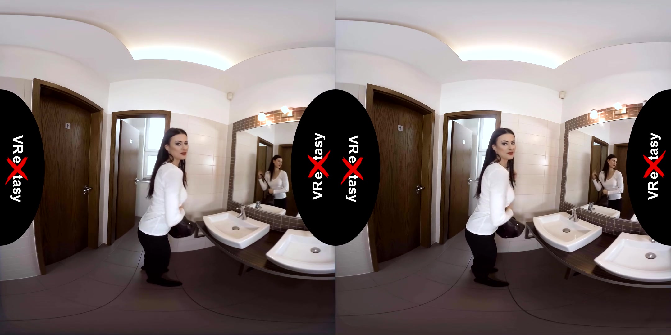 Billie Star - Random Meeting in the Toilet - Big Tits Bathroom Sex