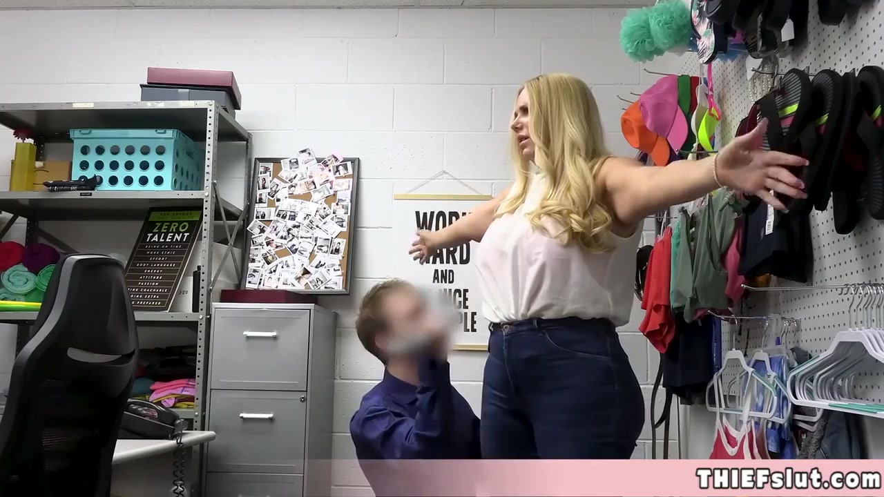 Sexy Blonde Shoplifter Called Karen Yes No Joke She Is