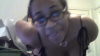Cute black girl introduces herself