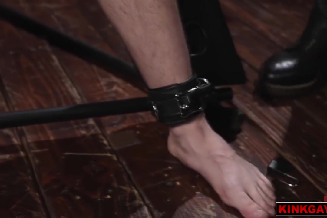 Flogs Harrison Todds Penis Still Trapped In Its Metal Confines