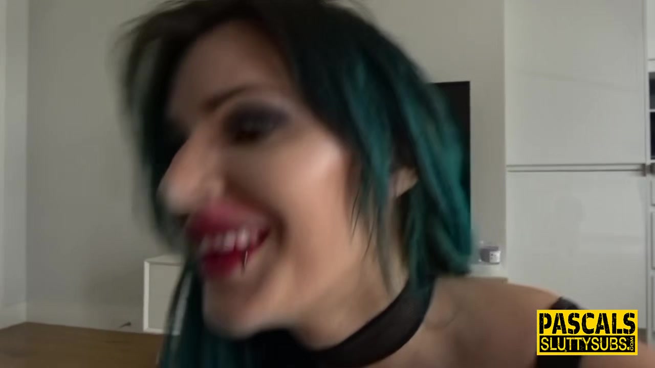 Fetish sub rides cock and gets mouth spermed