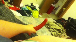 Teen Tranny Jacks Off