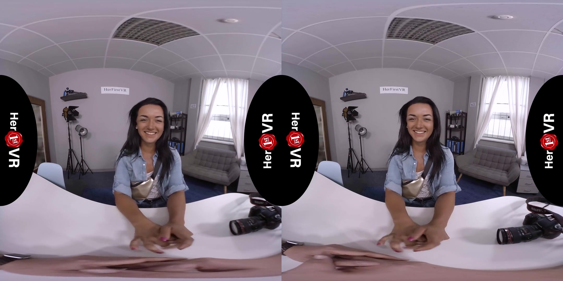 Zuzu Sweet - VR Casting - Shaved Amateur Striptease POV Fuck