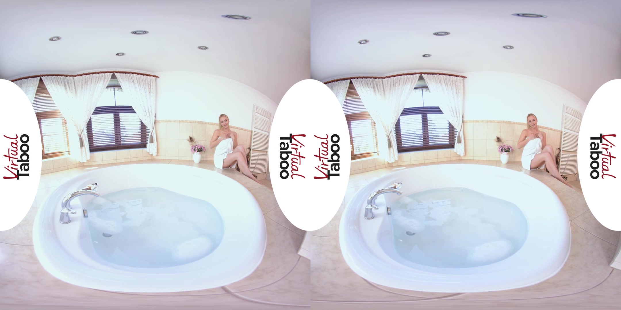 Nathaly Cherie VR Porn: Bathtime With MILF Natalie - VirtualTaboo