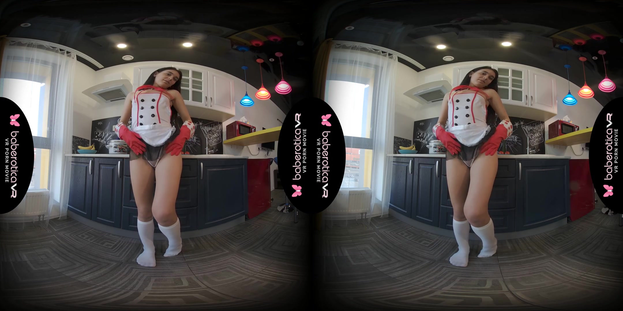 Angel Kriss Toy Fucks in The Kitchen - Sexy Brunette Amateur Solo