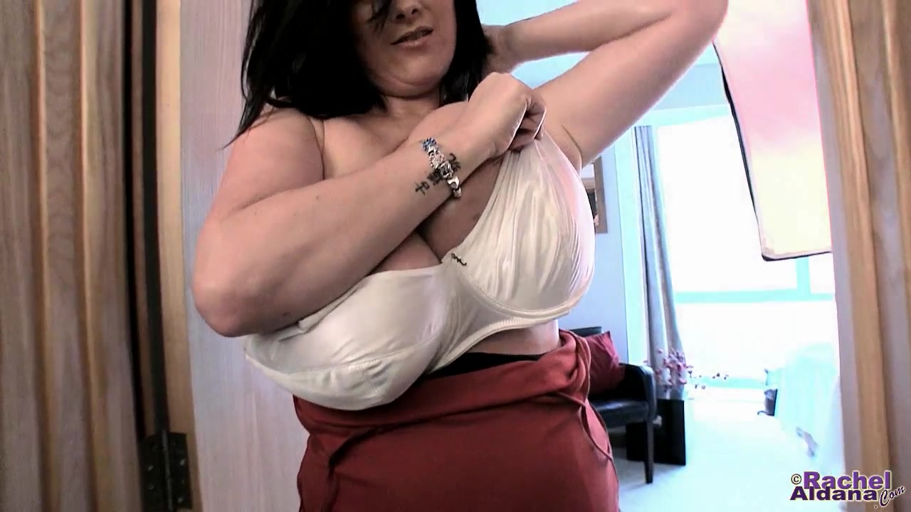 Rachel Aldana - Red Tank Top And White Bra 2