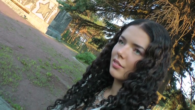 Outdoor fuck with girl in pantyhose