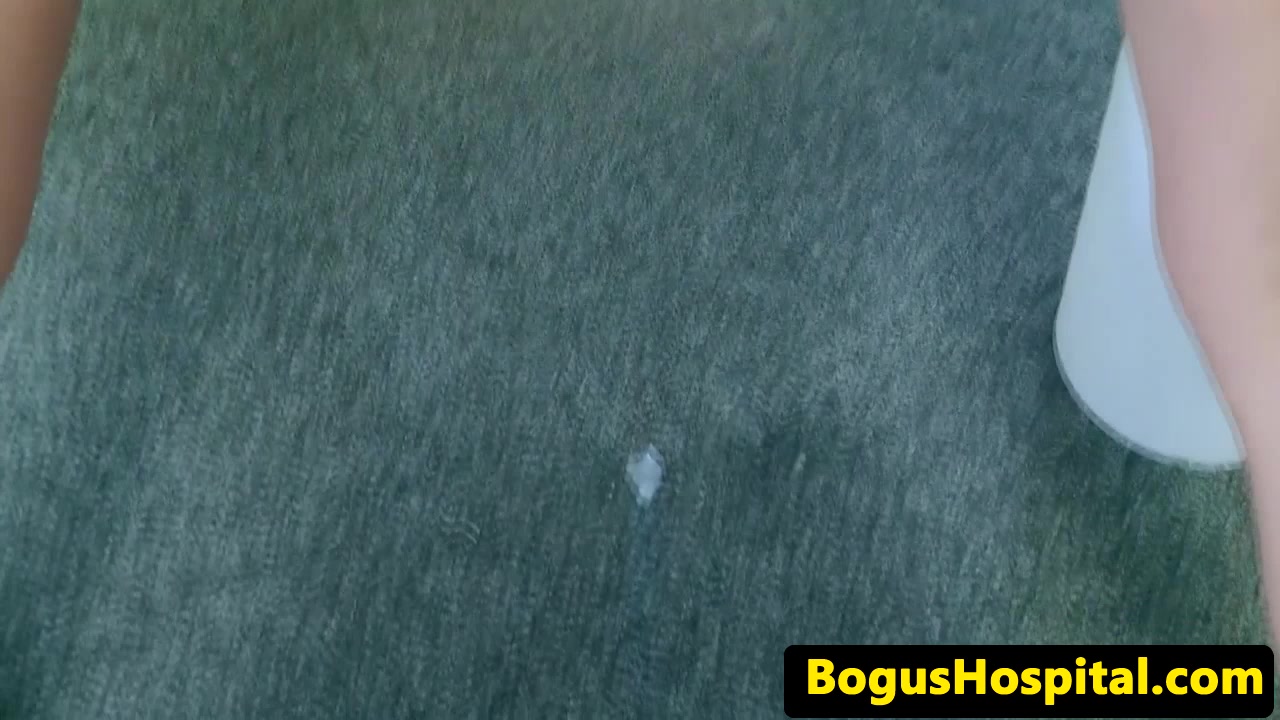 Europatient sucks doctor and rubs her pussy
