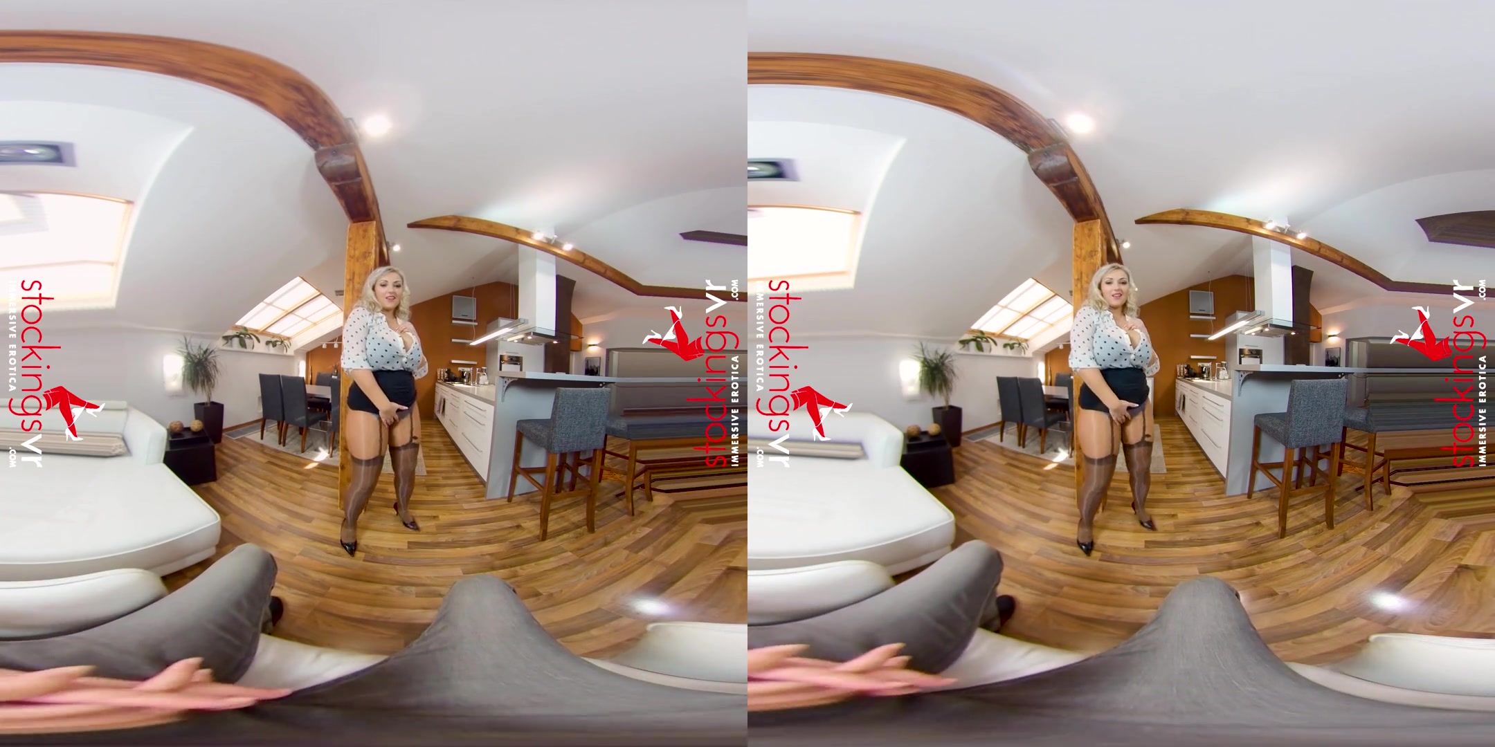 Krystal Swift in Grip It And Rip It with G cup Krystal Swift - StockingsVR